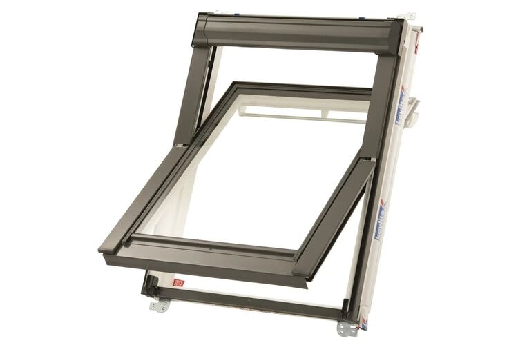 Keylite Tuimelvenster WCP 01S T Wit Gehard HR++ glas 550x700mm