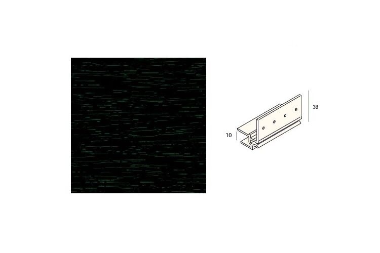 Keralit 2867 Dakrandmontageprofiel 10mm Monumenten Groen Classic Nerf 6000mm