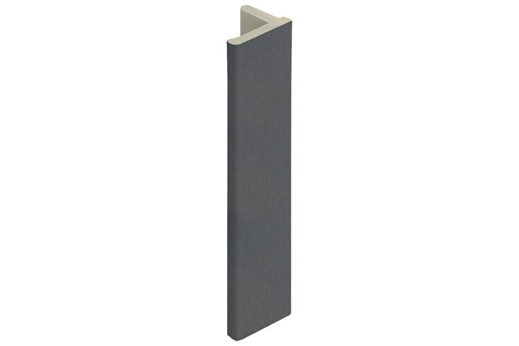 Keralit 2836 Eindprofiel 10mm Voor Dakrand Antraciet Classic Nerf 4000mm