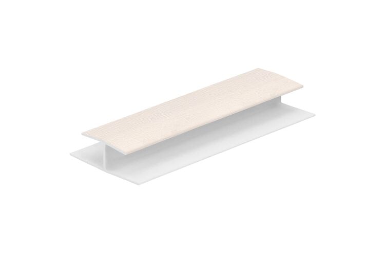 Keralit 0420 H-Verbindingprofiel 10mm Creme 2600mm