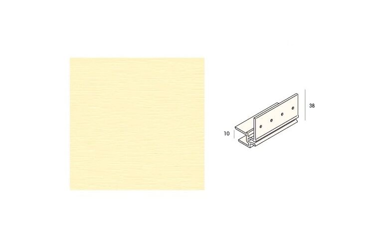 Keralit 2867 Dakrandmontageprofiel 10mm Licht Ivoor Classic Nerf 6000mm