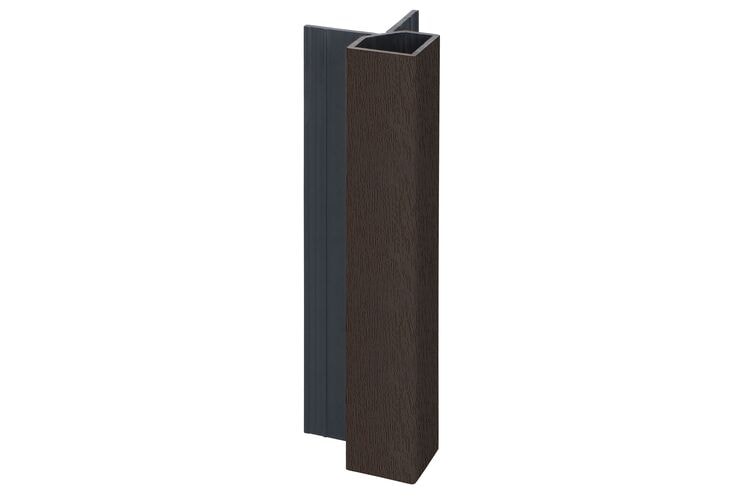 Keralit 2828 Uitwendig Hoekprofiel Donkerbruin Classic Nerf 32x32x4000mm