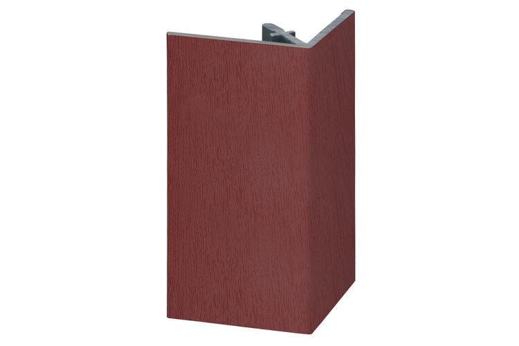 Keralit 2812 Uitwendig Rechthoekprofiel Wijnrood Classic Nerf 46x46x4000mm