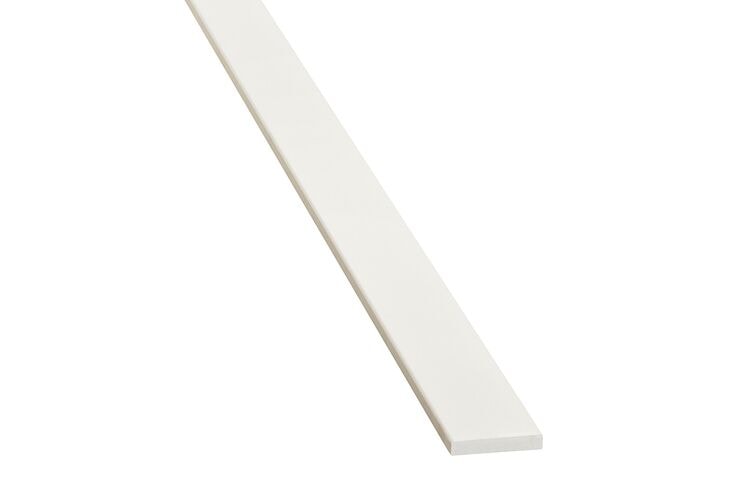 Koplat recht MDF MR Gegrond FSC 12x45x4880mm - Wit