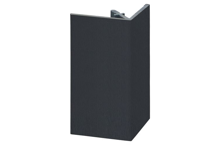 Keralit 2812 Uitwendig Rechthoekprofiel Zwartgrijs Classic Nerf 46x46x4000mm