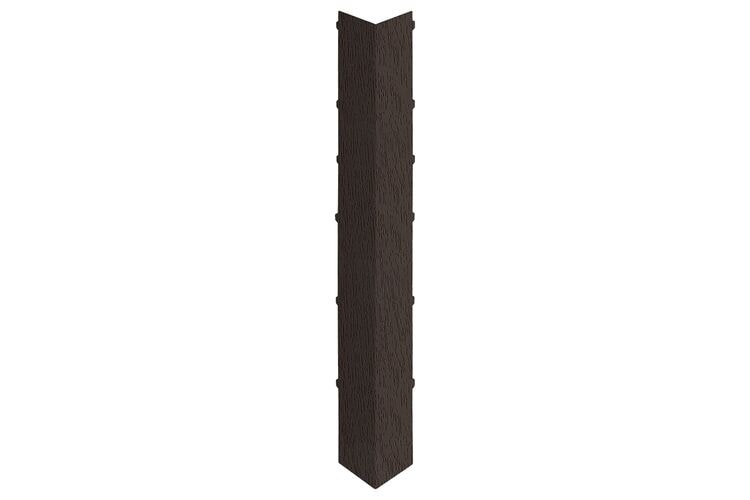 Keralit 2847 Dakrand Uitwendig Hoekstuk 350mm Donkerbruin Classic Nerf