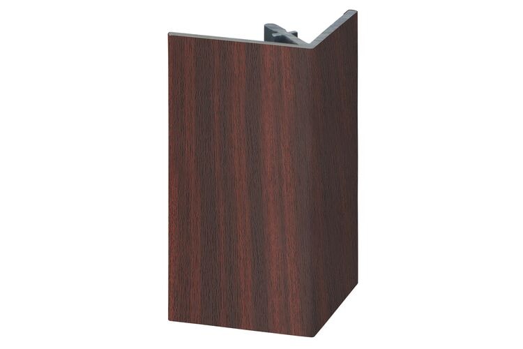 Keralit 2812 Uitwendig Rechthoekprofiel Mahonie Classic Nerf 46x46x4000mm