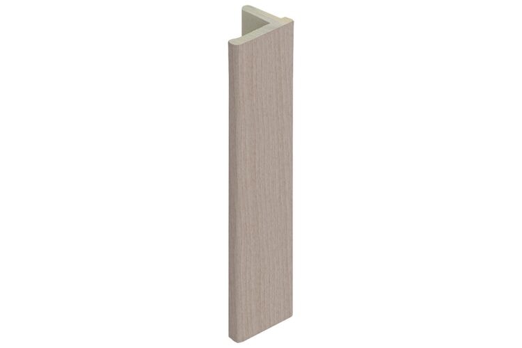 Keralit 2836 Eindprofiel 10mm Voor Dakrand Vergrijsd Ceder Classic Nerf 4000mm