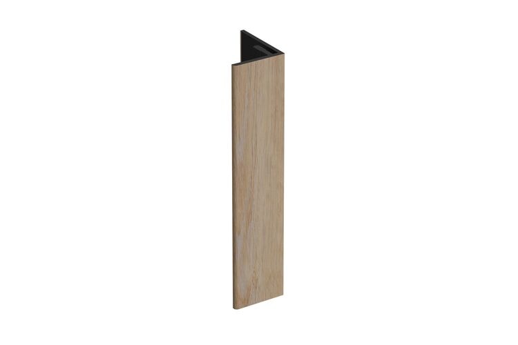 Keralit 2811 Eindprofiel Verlengd Natuur Eiken Houtstructuur 17x44x4000mm