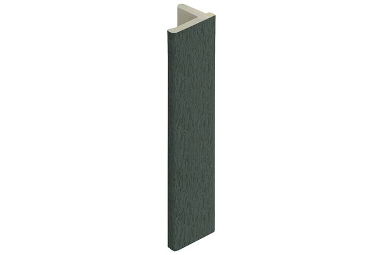 Keralit 2836 Eindprofiel 10mm Voor Dakrand Donkergroen Classic Nerf 4000mm