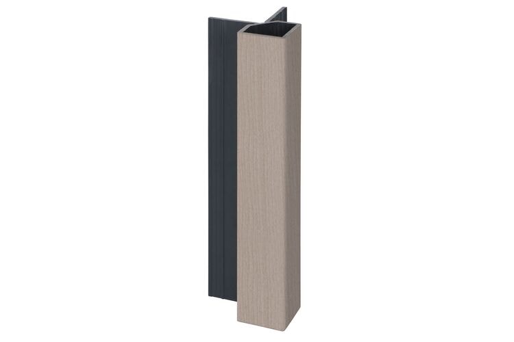 Keralit 2828 Uitwendig Hoekprofiel Vergrijsd Ceder Classic Nerf 32x32x4000mm