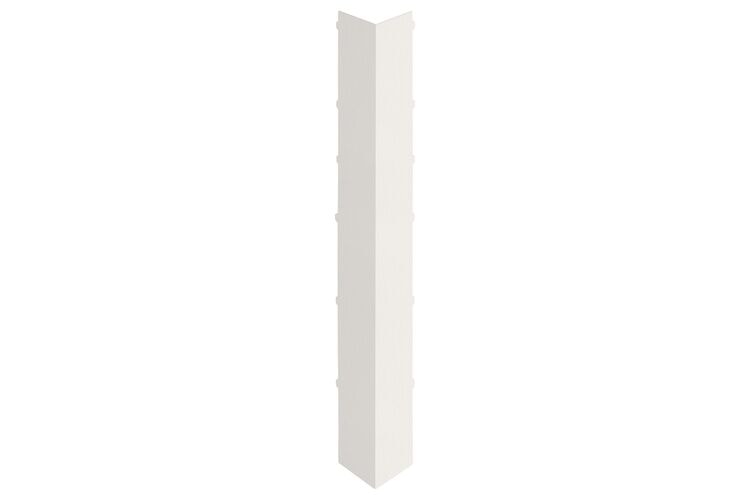 Keralit 2847 Dakrand Uitwendig Hoekstuk 350mm Wit Classic Nerf