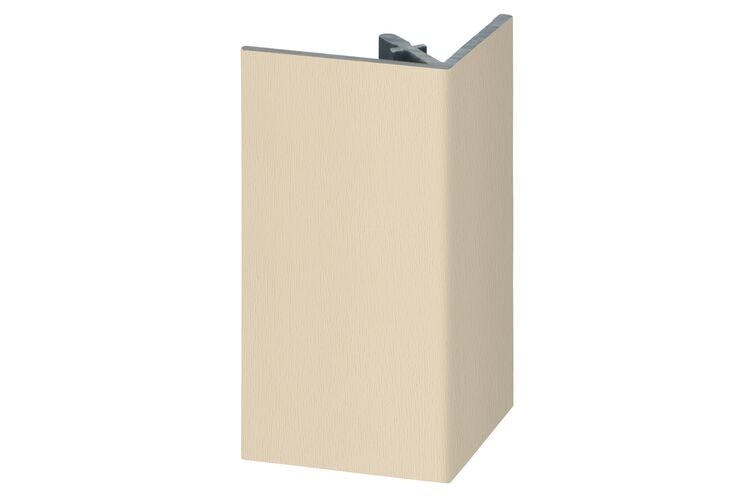 Keralit 2812 Uitwendig Rechthoekprofiel Licht Ivoor Classic Nerf 46x46x4000mm