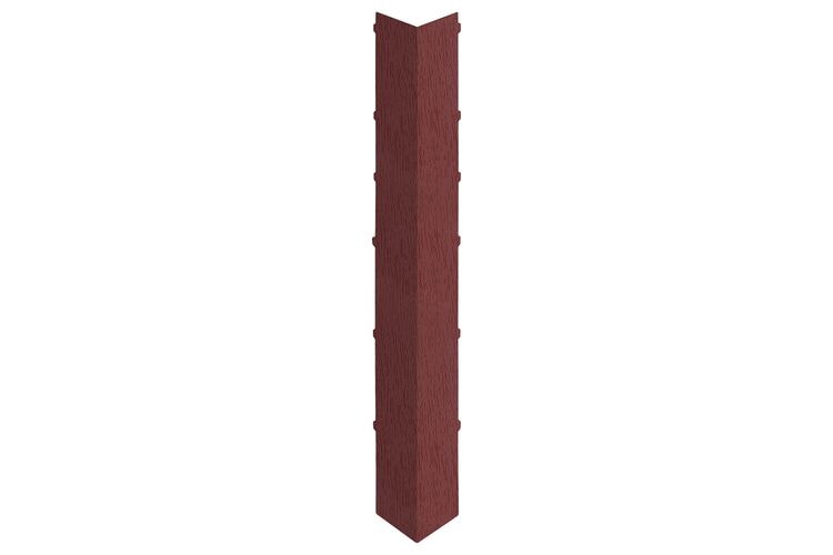 Keralit 2847 Dakrand Uitwendig Hoekstuk 350mm Wijnrood Classic Nerf