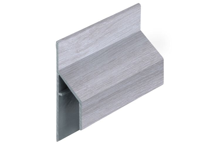 Keralit 2810 Trim/Kraal Aansluitprofiel 17mm Wit Eiken Houtstructuur 6000mm