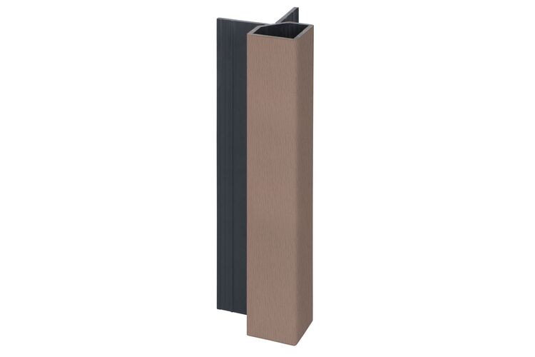 Keralit 2828 Uitwendig Hoekprofiel Bruingrijs Classic Nerf 32x32x4000mm