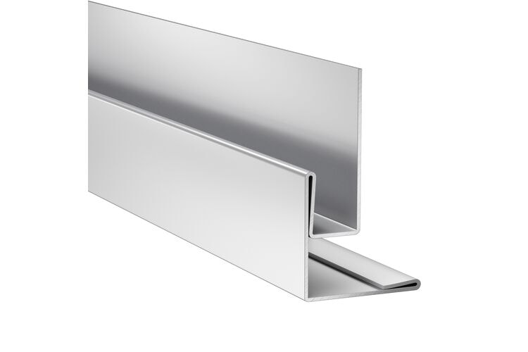 HardieTM VL Plank Insteekbuitenhoekprofiel Arctic White Alu 3000mm