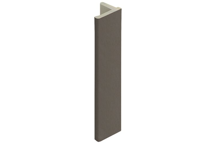 Keralit 2836 Eindprofiel 10mm Voor Dakrand Kwartsgrijs Classic Nerf 4000mm