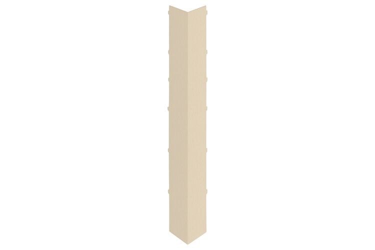 Keralit 2847 Dakrand Uitwendig Hoekstuk 350mm Licht Ivoor Classic Nerf