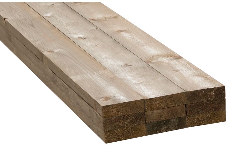 Plank Vuren C Geïmpregneerd Geschaafd FSC 32x75x4200mm