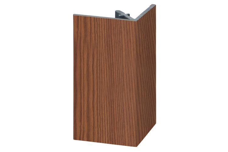 Keralit 2812 Uitwendig Rechthoekprofiel Bruin Red Ceder Classic Nerf 46x46x4000mm