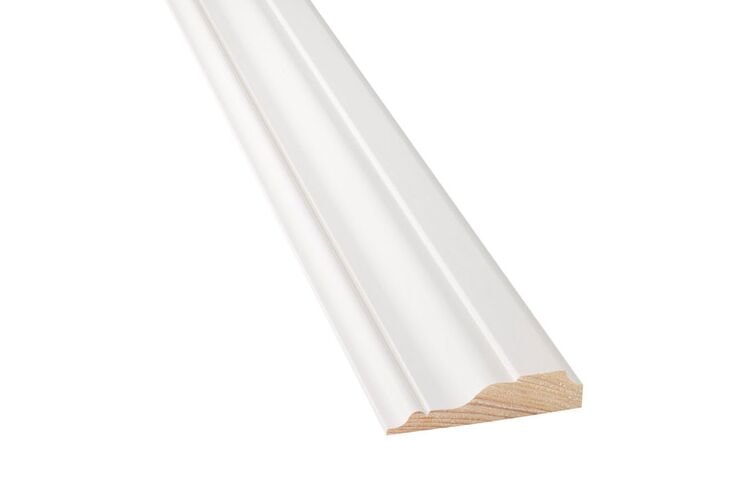 Q-PINE Qlassic Sierlijst Grenenhout B QP30 FSC 20x80x4800mm - Wit