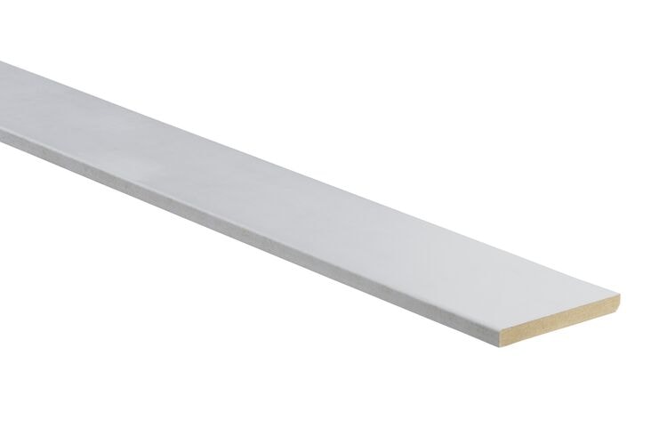 Plint PL1 MDF MR Gegrond FSC 12x120x4880mm - Wit