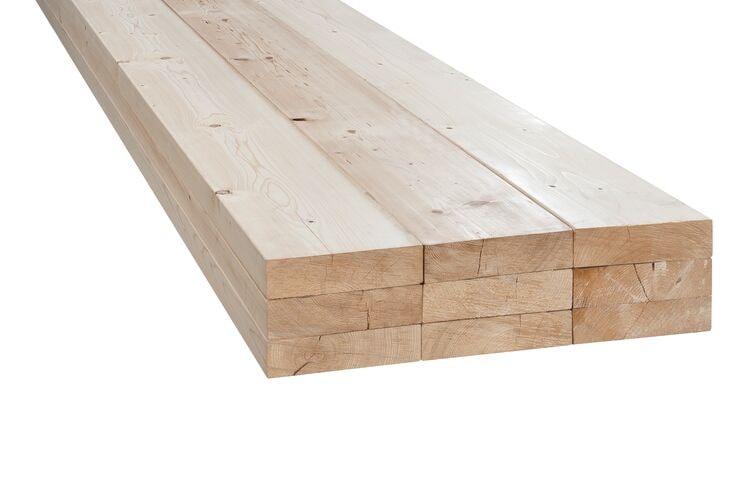 Vuren Mix C24 Geschaafd Ronde Hoek 70%PEFC 75x250x5400mm