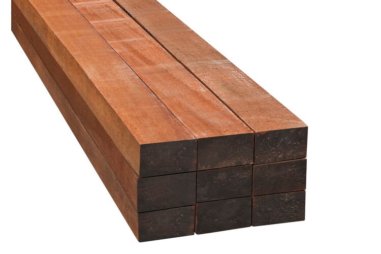 Balk Meranti B Hardhout KD Ruw PEFC 75x150x6100mm