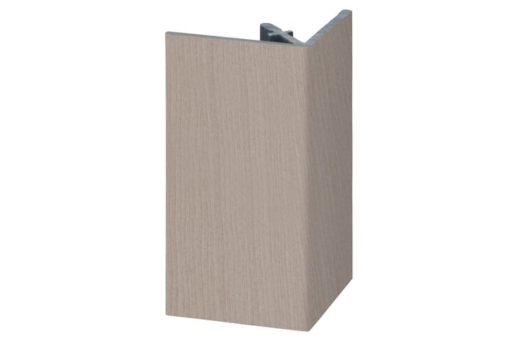 Keralit 2812 Uitwendig Rechthoekprofiel Vergrijsd Ceder Classic Nerf 46x46x4000mm
