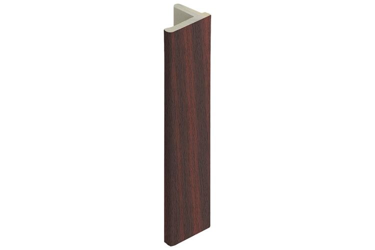 Keralit 2836 Eindprofiel 10mm Voor Dakrand Mahonie Classic Nerf 4000mm