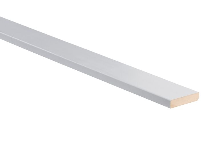 Plint PL1 MDF MR Gegrond FSC 18x90x4880mm - Wit
