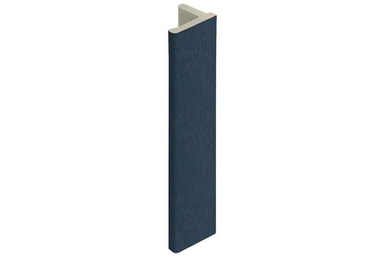 Keralit 2836 Eindprofiel 10mm Voor Dakrand Staalblauw Classic Nerf 4000mm