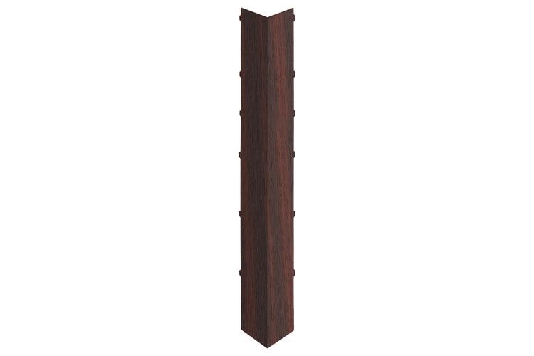 Keralit 2847 Dakrand Uitwendig Hoekstuk 350mm Mahonie Classic Nerf