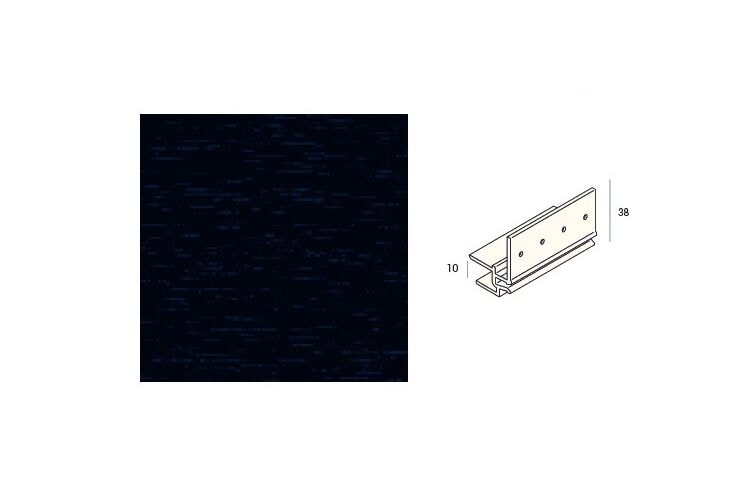 Keralit 2867 Dakrandmontageprofiel 10mm Monumenten Blauw Classic Nerf 6000mm