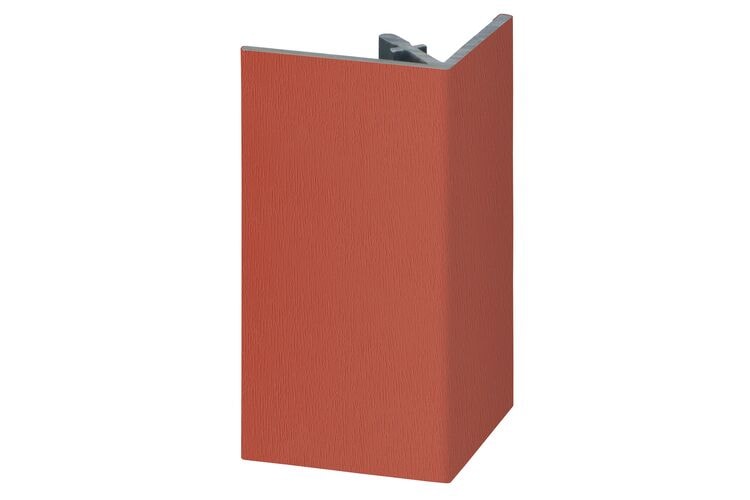 Keralit 2812 Uitwendig Rechthoekprofiel Steenrood Classic Nerf 46x46x4000mm