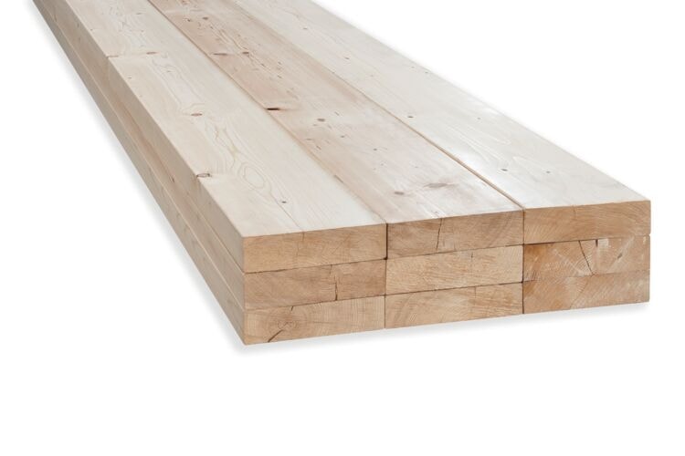 Vuren Mix C24 Geschaafd Ronde Hoek 70%PEFC 75x250x3900mm