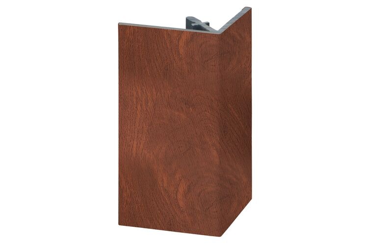 Keralit 2812 Uitwendig Rechthoekprofiel Golden Oak Classic Nerf 46x46x4000mm