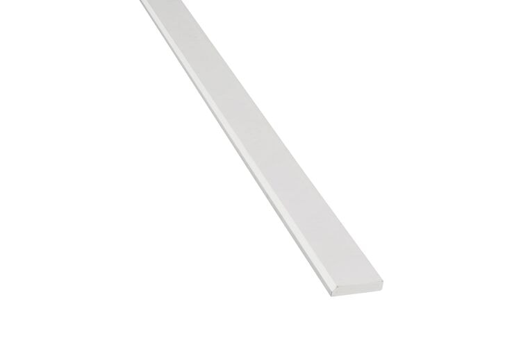 Plint PL1 Hardhout LVL Gegrond FSC 13x90x4900mm - Wit