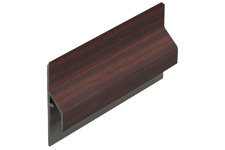 Keralit 2843 Trim/Kraal Aansluitprofiel 10mm Mahonie Classic Nerf 6000mm