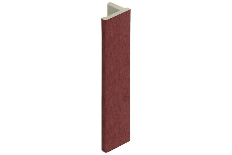 Keralit 2836 Eindprofiel 10mm Voor Dakrand Wijnrood Classic Nerf 4000mm