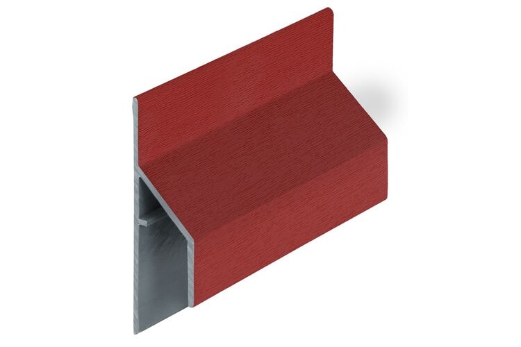 Keralit 2810 Trim/Kraal Aansluitprofiel 17mm Rood Classic Nerf 6000mm