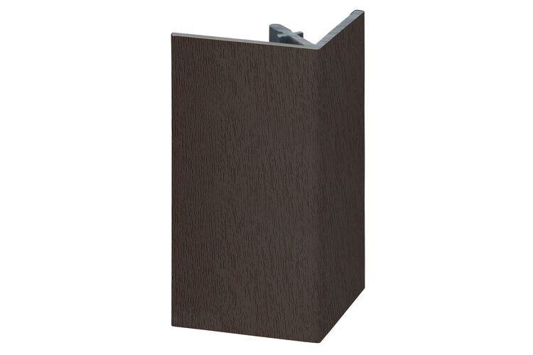 Keralit 2812 Uitwendig Rechthoekprofiel Donkerbruin Classic Nerf 46x46x4000mm