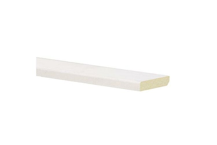Plint PL1 MDF MR Gegrond FSC 9x45x4880mm - Wit