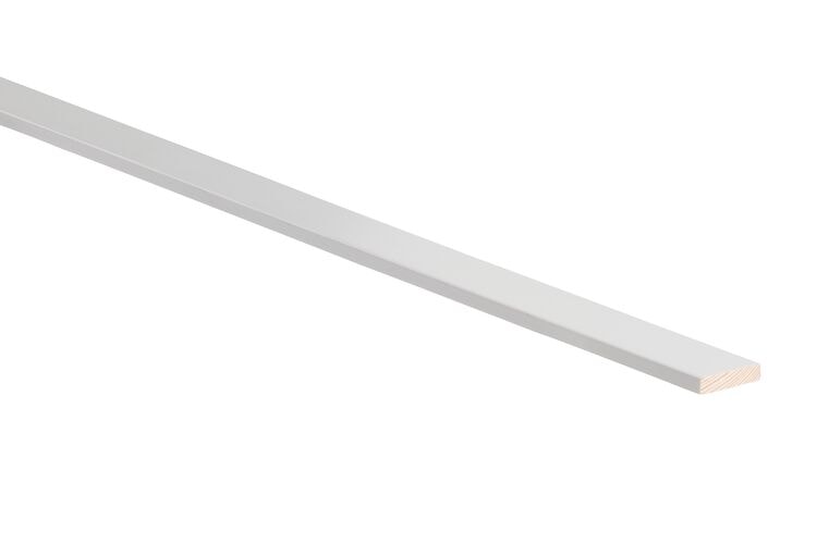 Q-PINE Lat Grenenhout B Geschaafd en Gevingerlast FSC 7x35x2700mm - Wit