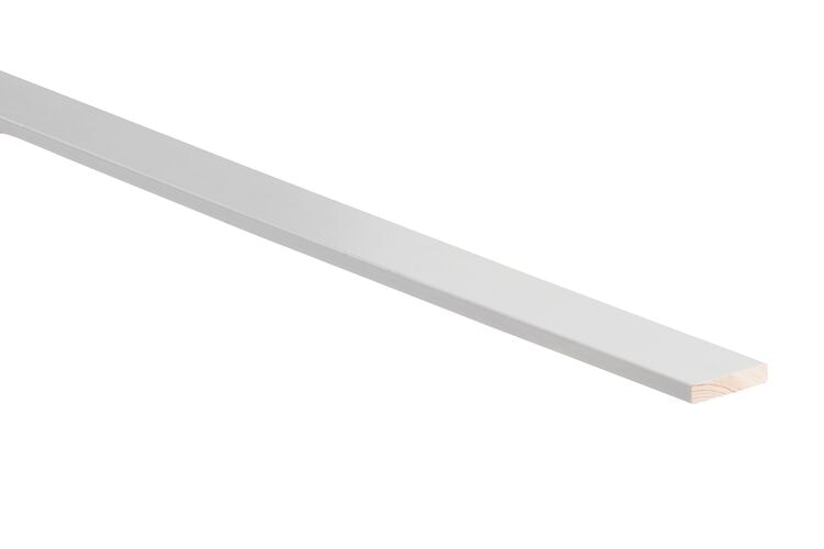 Q-PINE Lat Grenenhout B Geschaafd en Gevingerlast FSC 7x44x2700mm - Wit