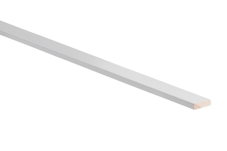 Q-PINE Lat Grenenhout B Geschaafd en Gevingerlast FSC 9x35x2700mm - Wit