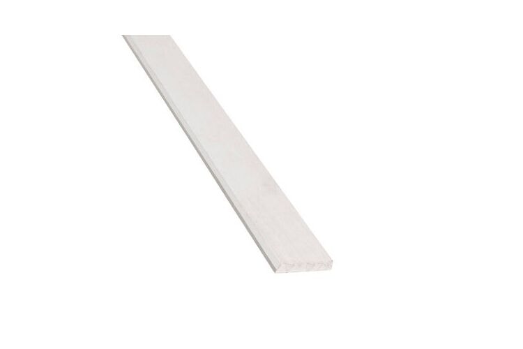 Plint PL1 Hardhout LVL Gegrond FSC 13x70x4900mm - Wit