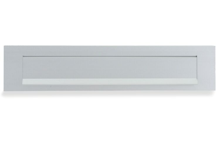 Briefplaat Met Tuimelklap F1 400040 Aluminium 73x340mm