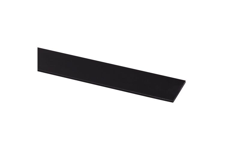 Zelfklevend Afdekprofiel Kunststof 2x30x2600mm - Zwart